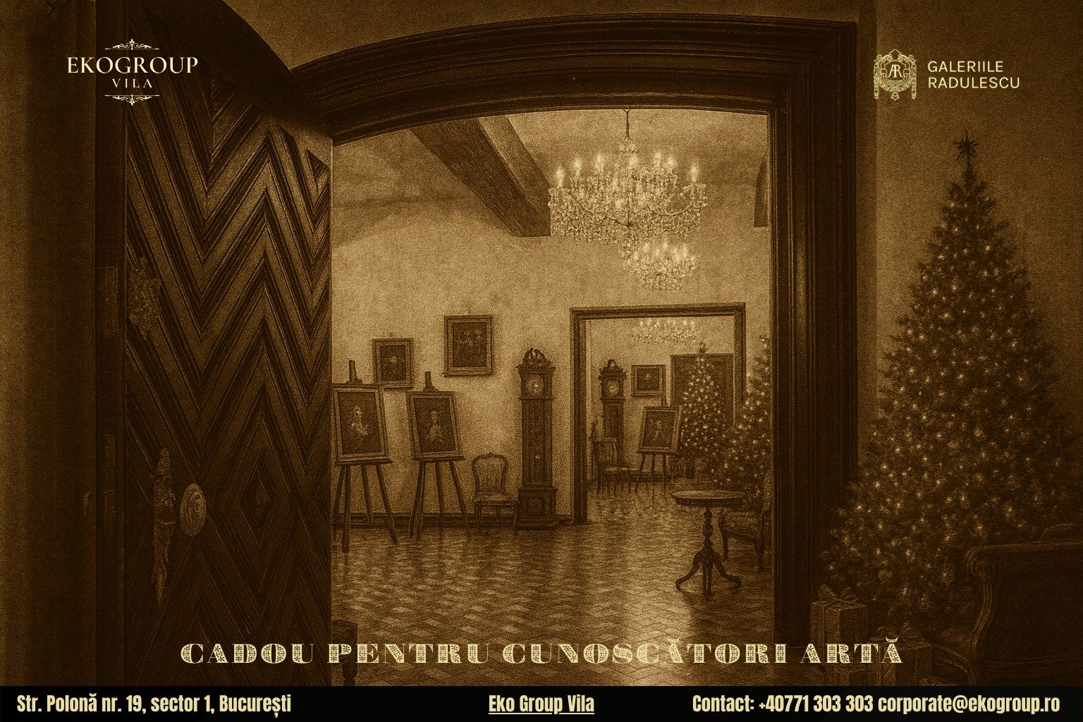 Cadou de Crăciun inedit: O incursiune culturală în atmosfera Crăciunului anilor ’30 la Eko Group Vila