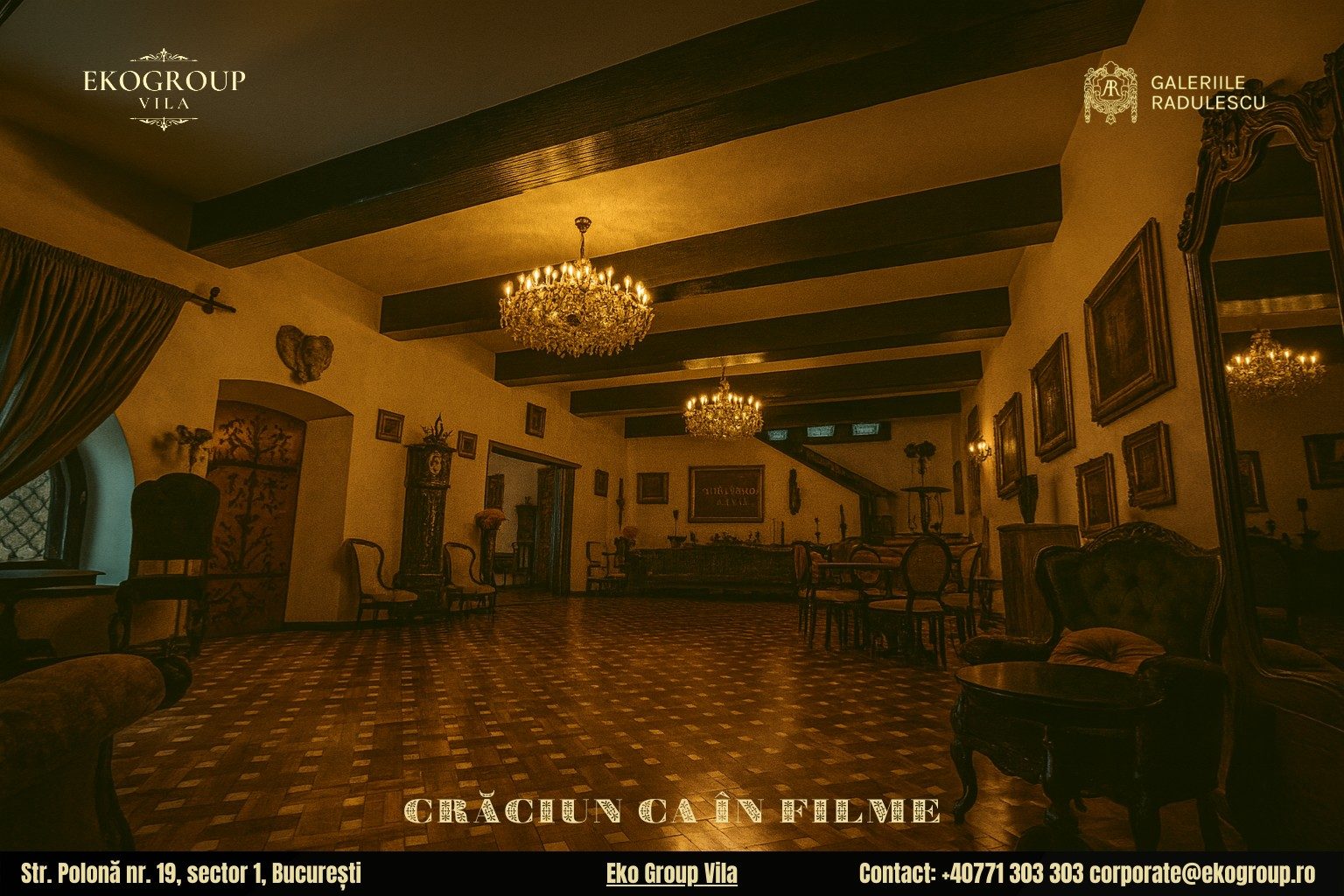 Crăciunul anilor ’30: o experiență memorabilă într-un film de craciun cu parfum interbelic la Eko Group Vila